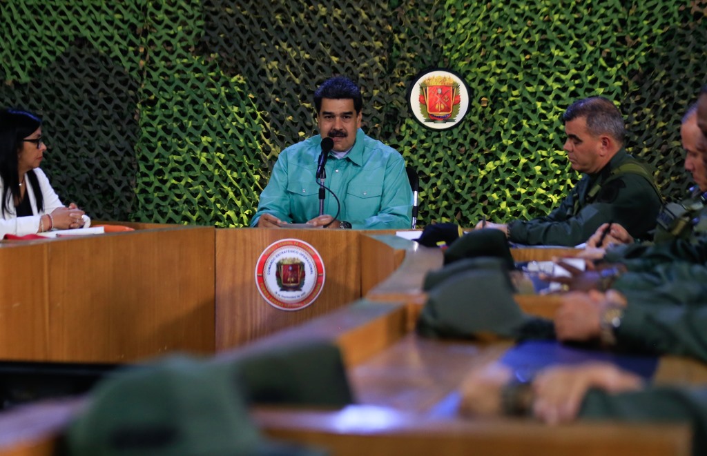 Präsident Nicolas Maduro am Freitag in Caracas (Bild: Venezuelan Presidency/AFP)