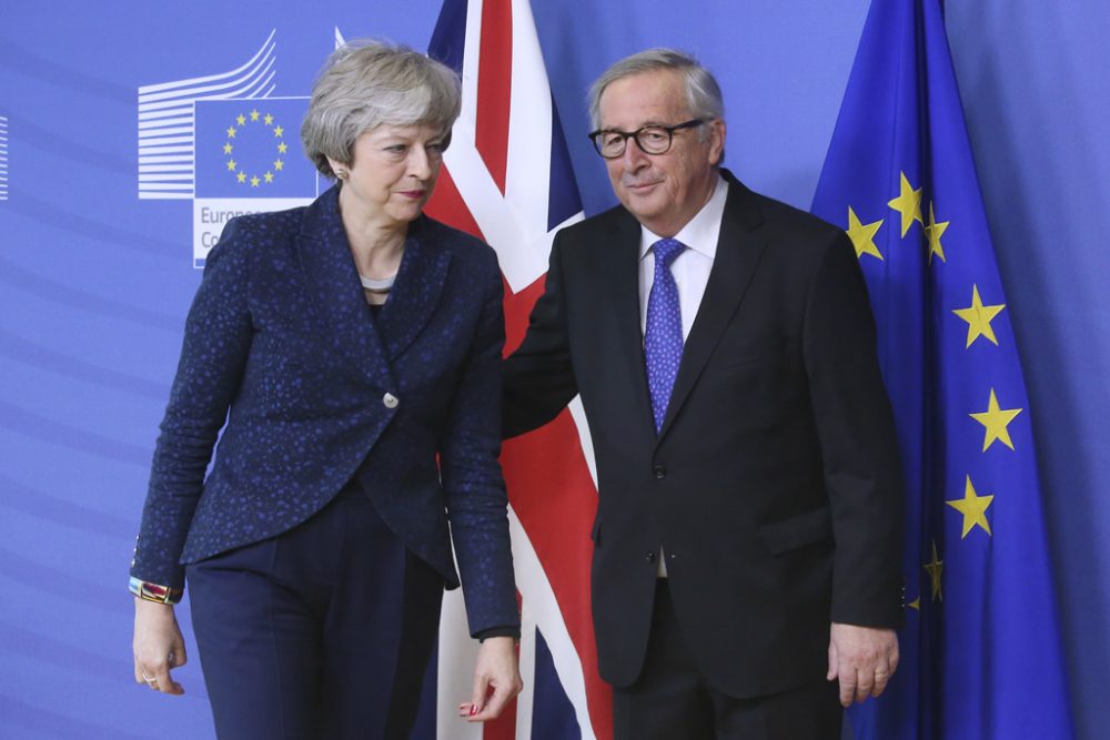 Theresa May und Jean-Claude Juncker in Brüssel