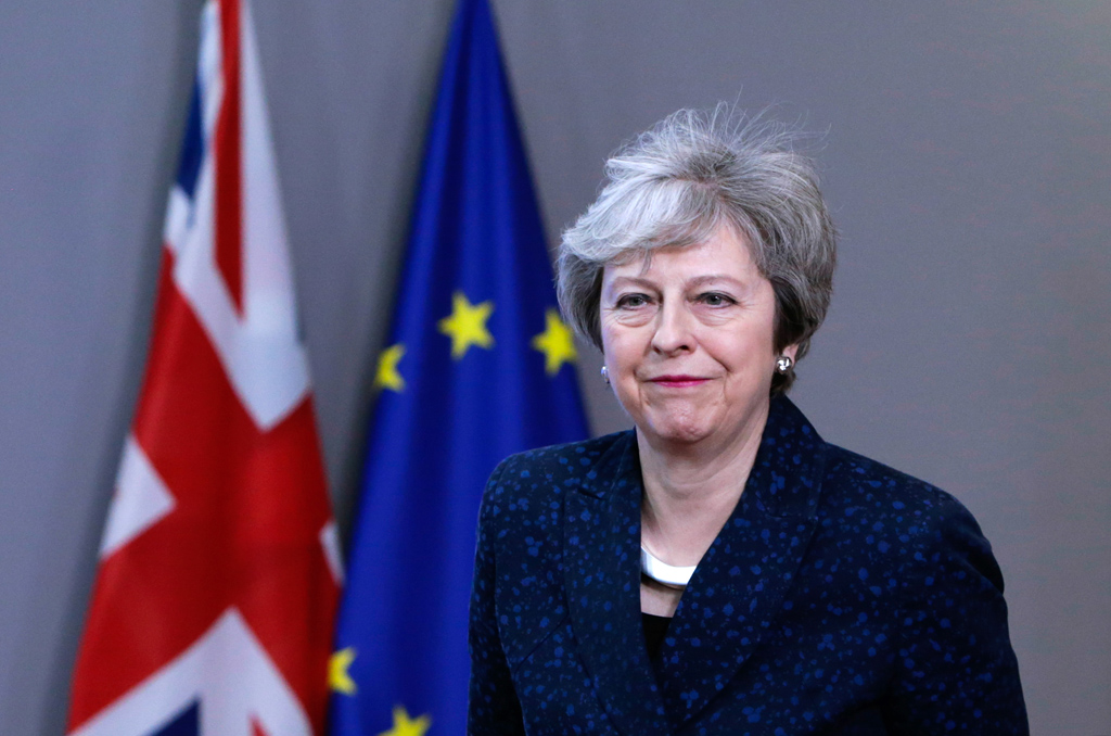 Großbritanniens Premierministerin Theresa May (Bild: Aris Oikonomou/AFP)