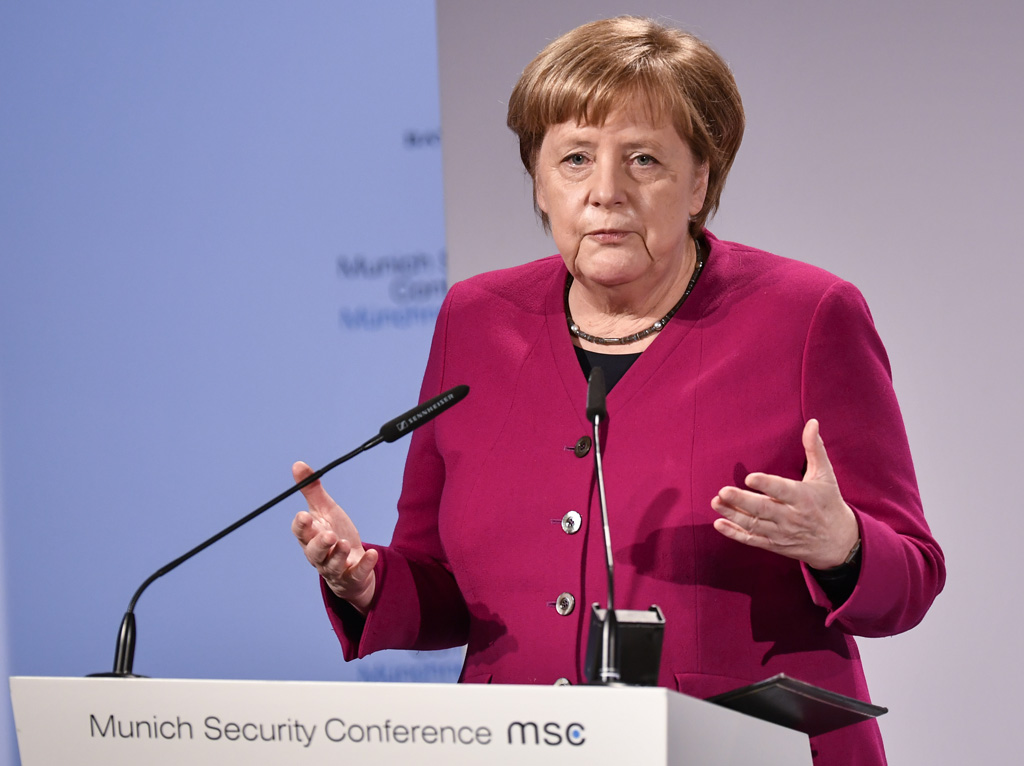 Angela Merkel hat auf der Münchner Sicherheitskonferenz