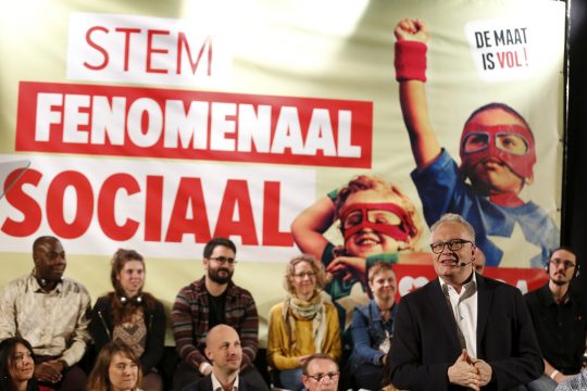 PTB-Vorsitzender Peter Mertens am Sonntag in Brüssel (Bild: Nicolas Maeterlinck/Belga)