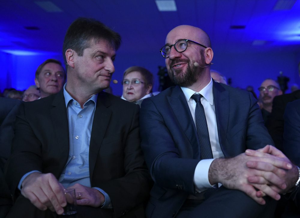 Olivier Chastel und Premier Charles Michel