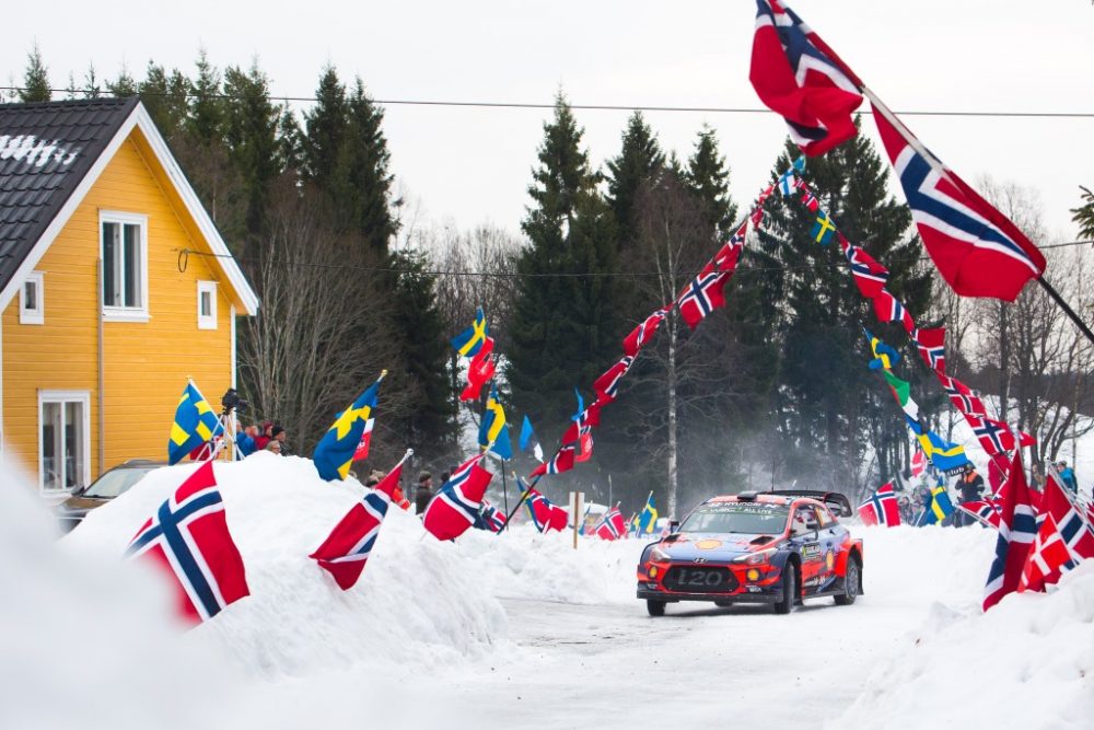 Thierry Neuville/Nicolas Gilsoul im Hyundai i20 bei der Rallye Schweden (Bild: Hyundai Motorsport)