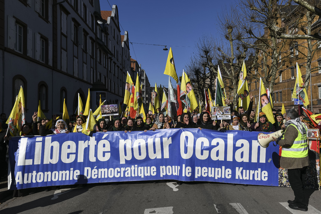 Öcalan-Demo in Straßburg