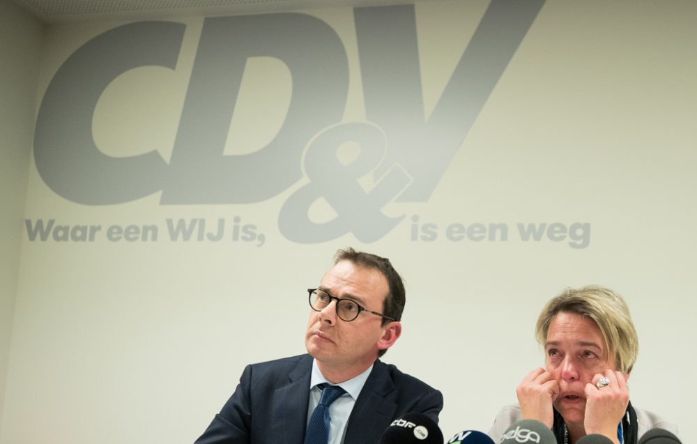 CD&V-Parteivorsitzender Wouter Beke und Joke Schauvliege (Bild: Benoit Doppagne/Belga)