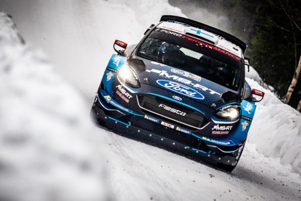 Teemu Suninen/Markko Salminen im Ford Fiesta WRC bei der Rallye Schweden (Bild: M-Sport)