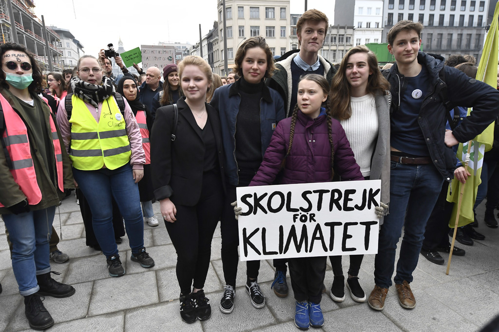 Greta Thunberg in Antwerpen (Bild: Dirk Waem/Belga)