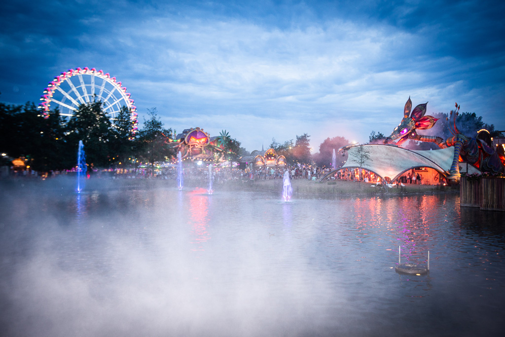 Blick auf das Tomorrowland-Gelände