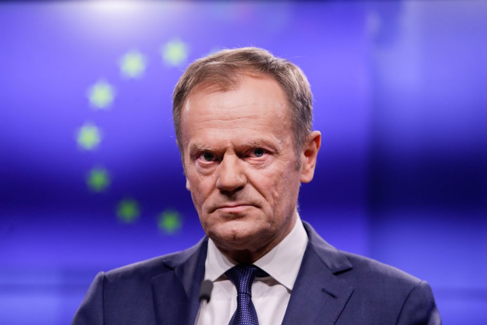 Donald Tusk in Brüssel (Bild: Aris Oikonomou/AFP)