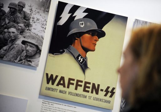 SS-Poster aus einer Ausstellung in Berlin