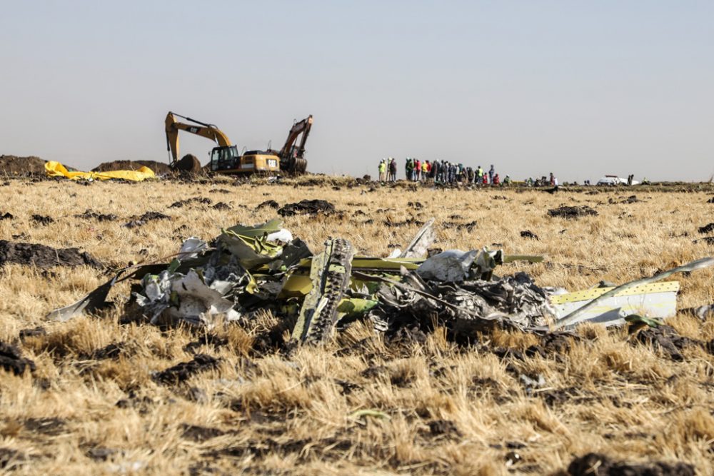 Absturzstelle der Ethiopian-Airlines-Maschine