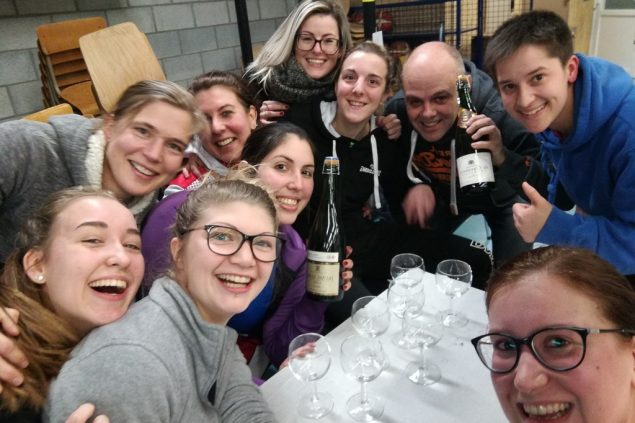 Frauen des BBC Eupen feiern Titel - nach dem Training am Dienstagabend (Bild: privat)