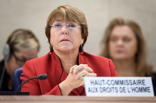 Michelle Bachelet, UN-Hochkommissarin für Menschenrechte (Bild: Fabrice Coffrini/AFP)