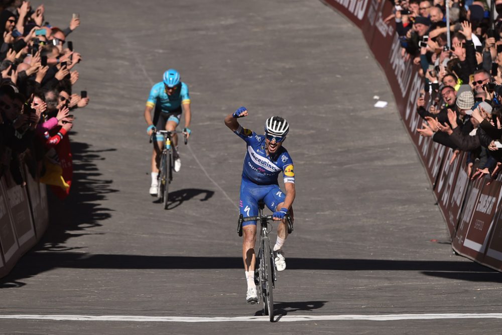 Julian Alaphilippe gewinnt die Strade Bianchi (Bild: Marco Bertorello/AFP)