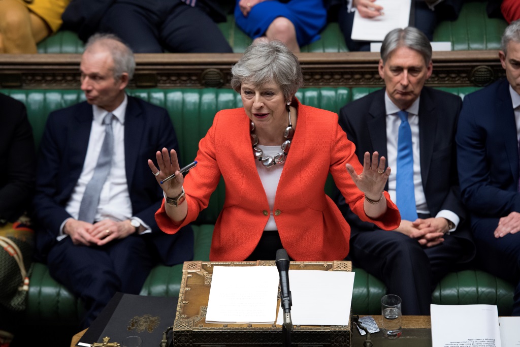 Theresa May vor dem britischen Parlament
