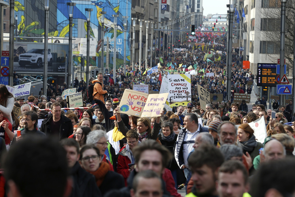 Klimamarsch in Brüssel
