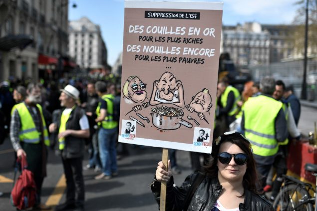 Gelbwesten-Proteste in Paris