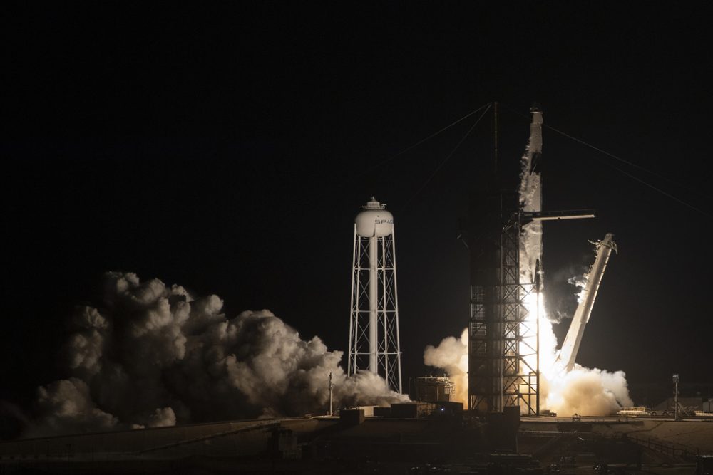 Start der Raumkapsel "Crew Dragon" vom Kennedy Space Center in Florida (Archivbild: Jim Watson/AFP)