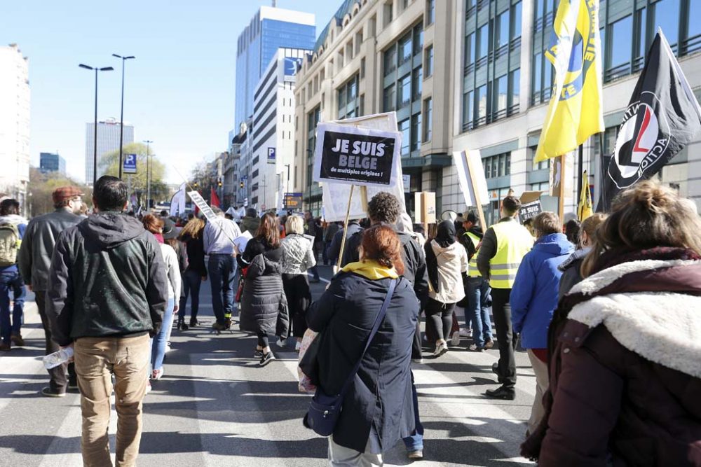 Demo gegen Rassismus Brüssel