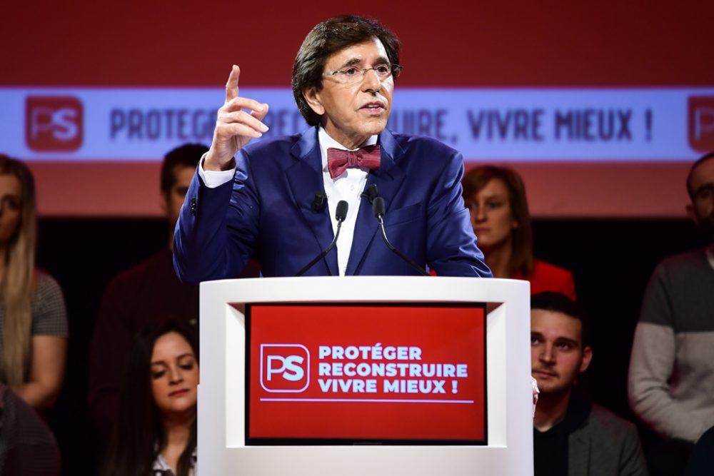 Präsident Elio Di Rupo beim Wahlkongress der PS in Brüssel (Bild: Laurie Dieffembacq/Belga)