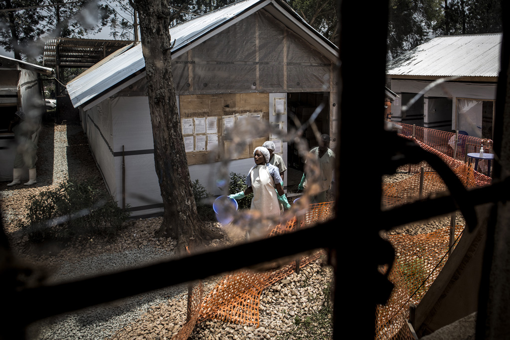 Ebola-Behandlungszentrum im Kongo (Bild: John Wessels/AFP)