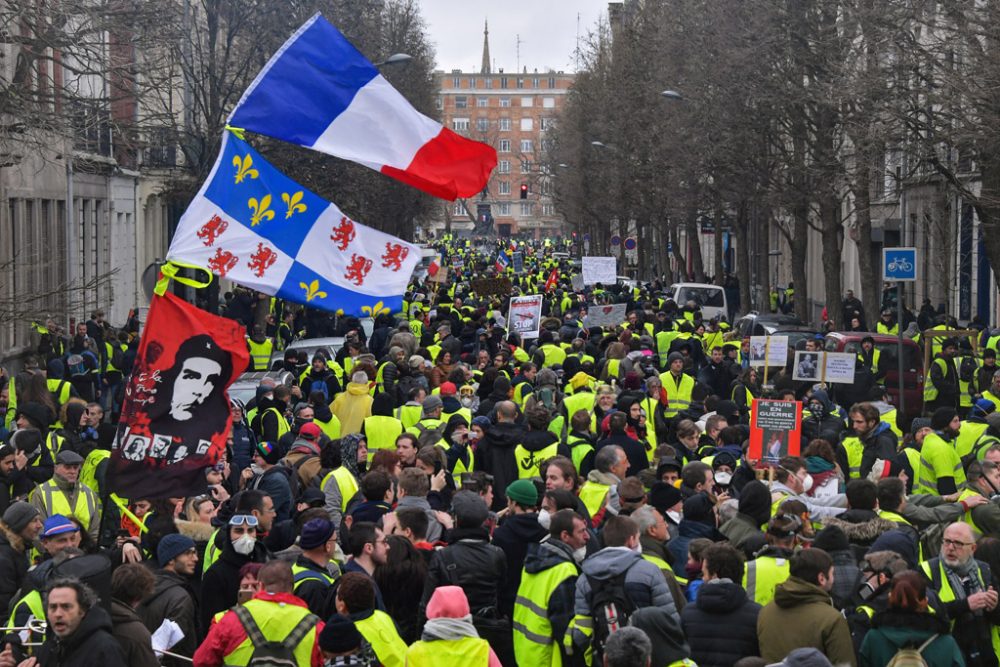 Gelbwesten-Proteste am 2. März in Lille (Bild: Philippe Huguen/AFP)