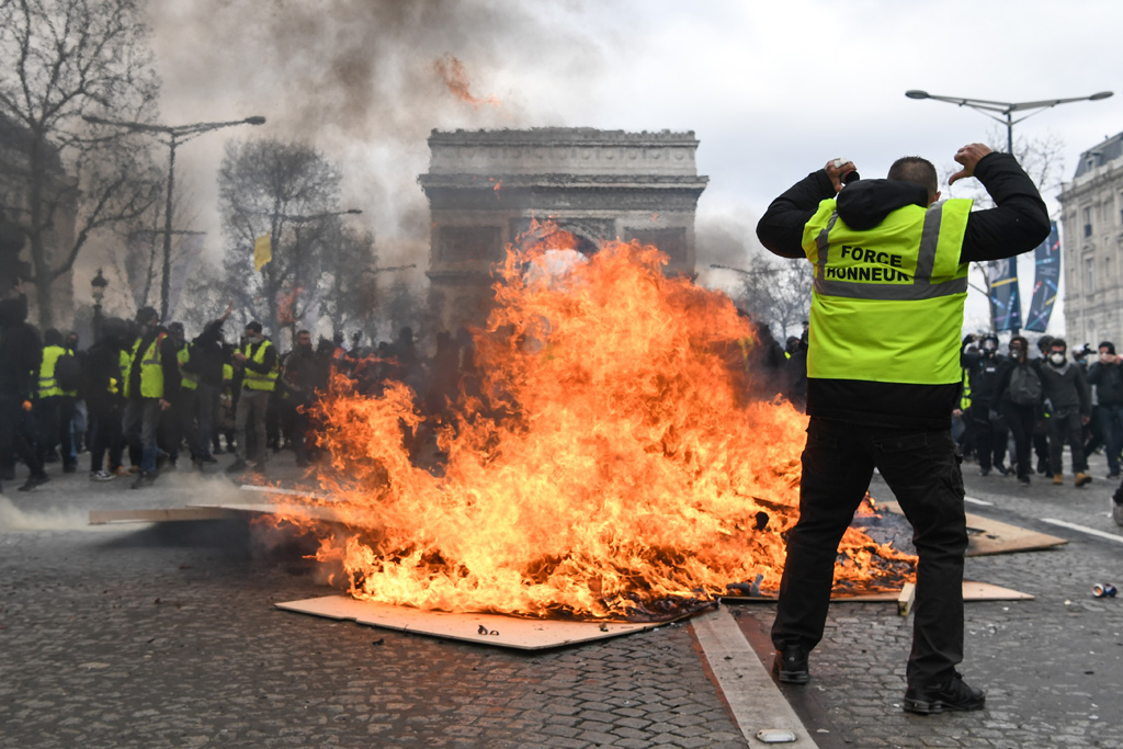 Protest der Gelbwesten am 16. März in Paris