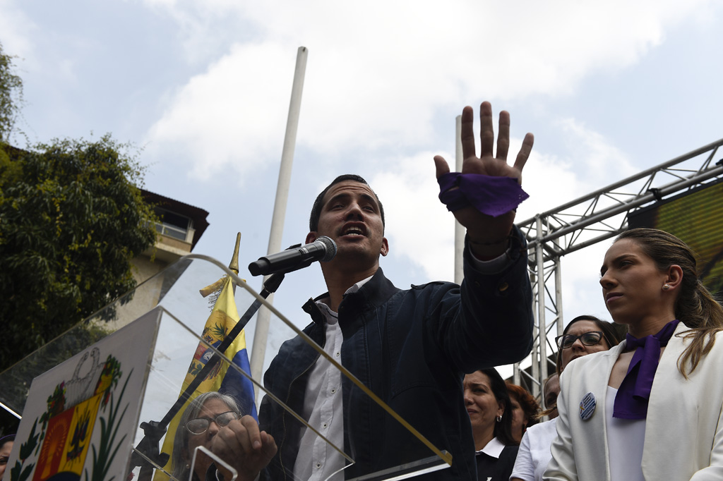 Juan Guaido am 8. März in Caracas (Bild: Federico Parra/AFP)