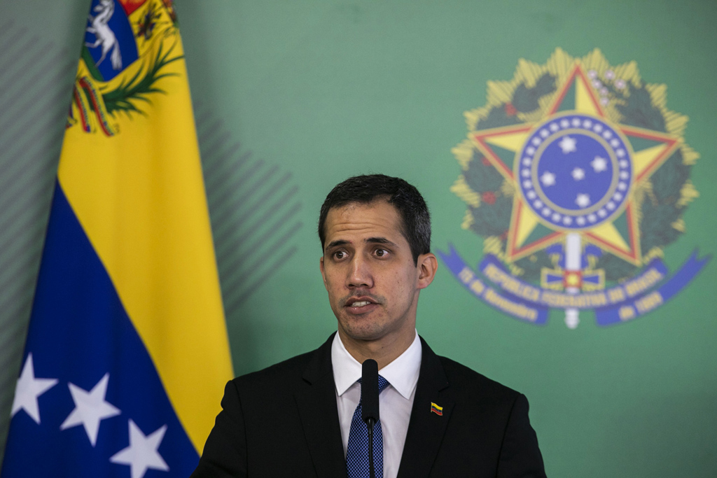 Juan Guaido am 28. Februar in Brasilia (Bild: Sergio Lima/AFP)