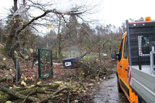 Nach Tornado: Schäden in Roetgen (Bild: Dogan Malicki/BRF)