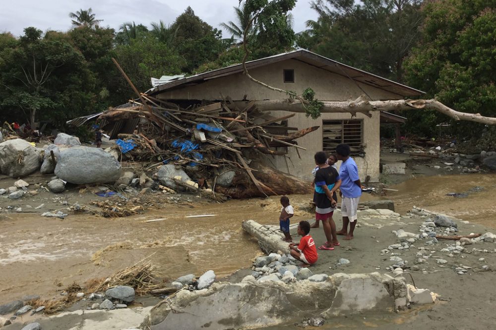 Sturzflut und Erdrutsche in Indonesien ((Archivbild: Netty Dharma Somba/AFP)