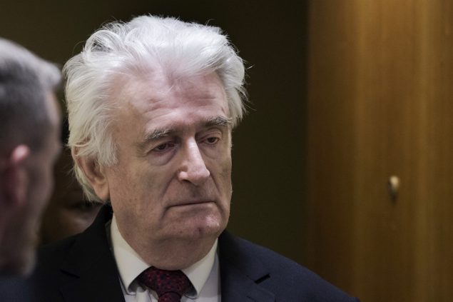 Radovan Karadzic am 20. März in Den Haag (Bild: Peter Dejong/Pool/AFP)