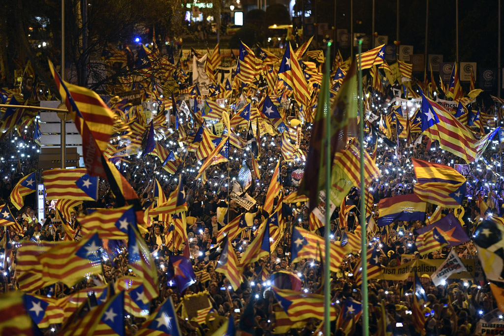 Großdemo gegen Separatistenprozess in Madrid