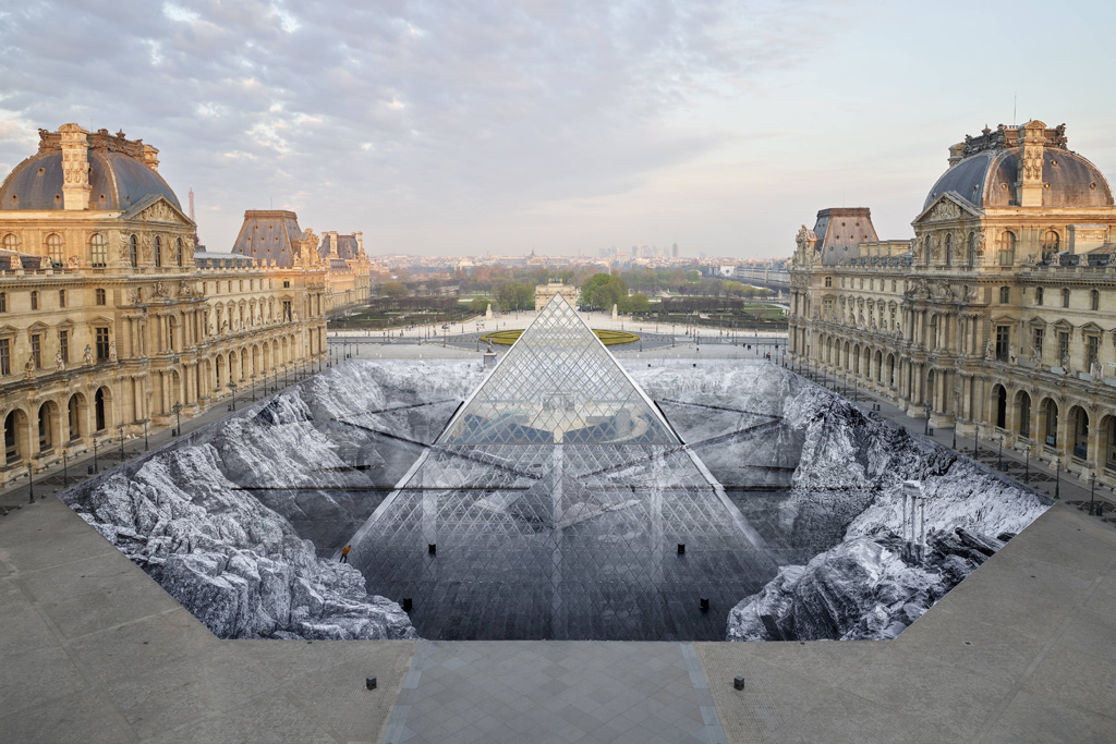 Kunstwerk zum Louvre-Geburstag