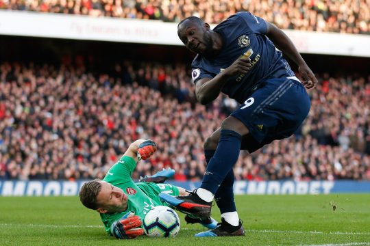 Romelu Lukaku beim Spiel von Manchester United bei Arsenal (Bild: Ian Kington/AFP)