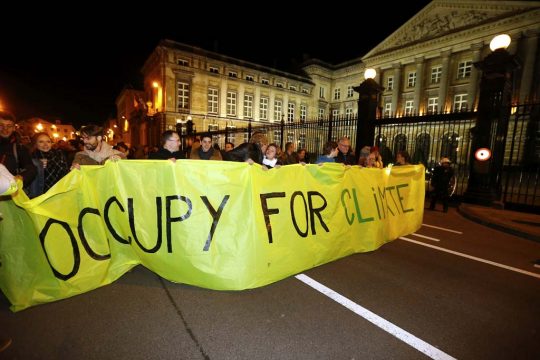 Klimaproteste vor dem Föderalparlament