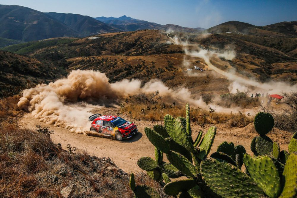 Sébastien Ogier/Julien Ingrassia im Citroën C3 WRC bei der Rallye Mexiko (Bild: Citroën Racing)