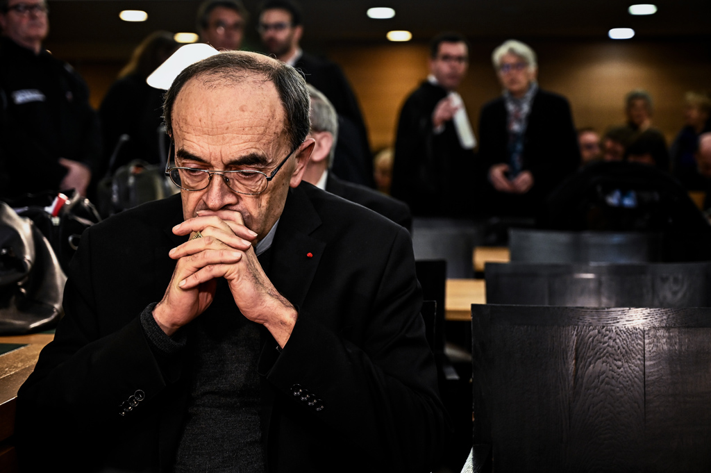 Der Erzbischof von Lyon, Philippe Barbarin, am 7.1.2019 vor Gericht in Lyon