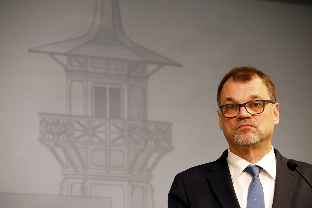 Der finnische Premierminister juha Sipilä