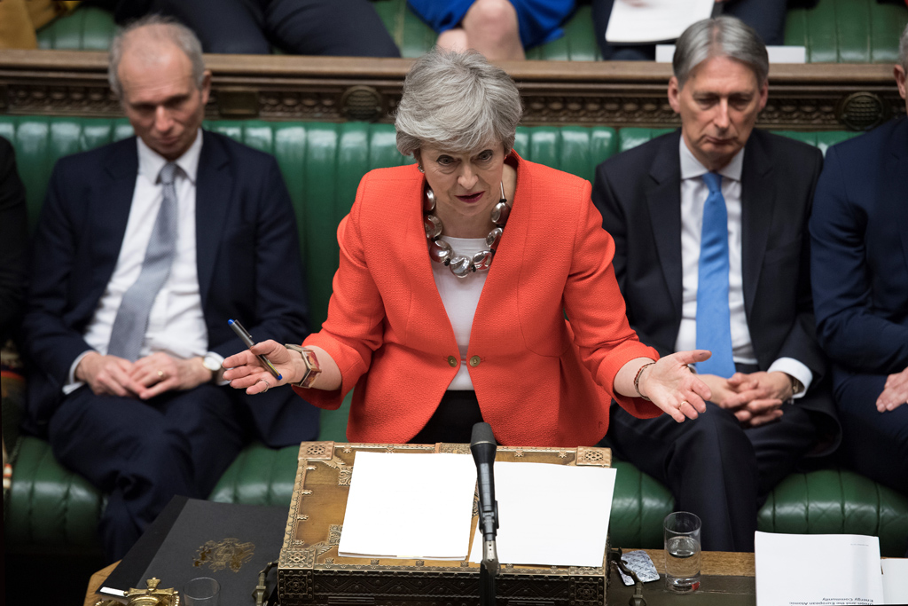 Großbritanniens Premierministerin Theresa May (Bild: Jessica Taylor/AFP/UK Parliament)