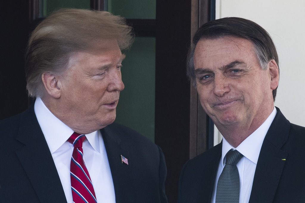 Donald Trump und Jiar Bolsonaro im Weißen Haus (Bild: Jim Watson/AFP)