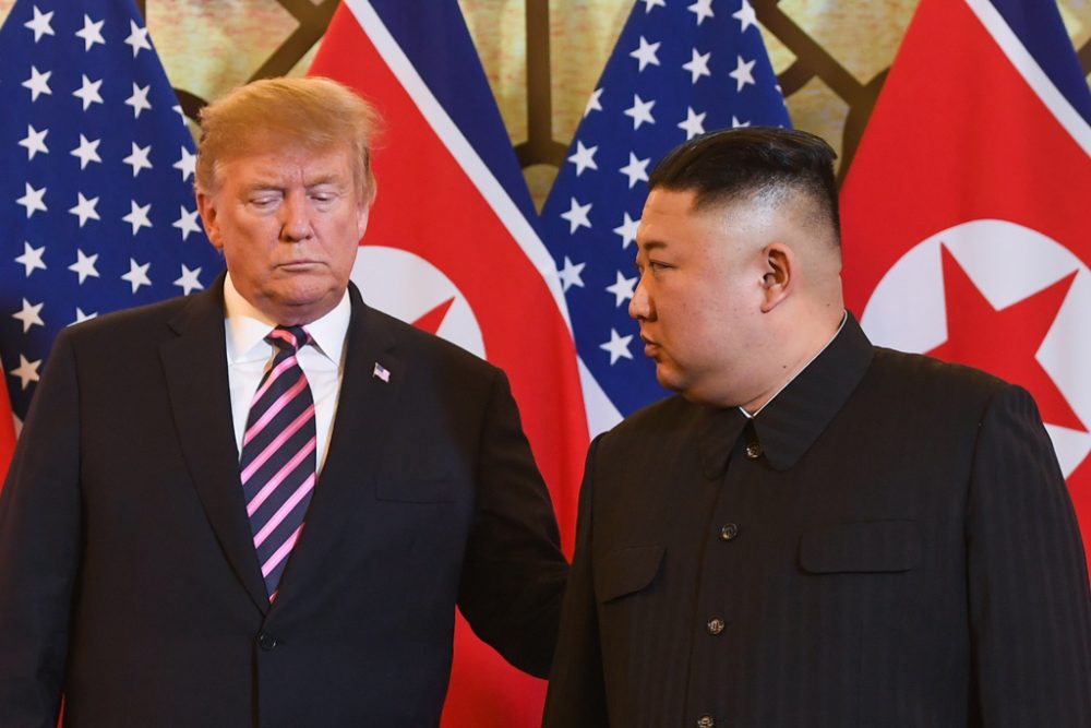 Gipfeltreffen von Donald Trump und Kim Jong Un in Hanoi (Bild: Saul Loeb/AFP)