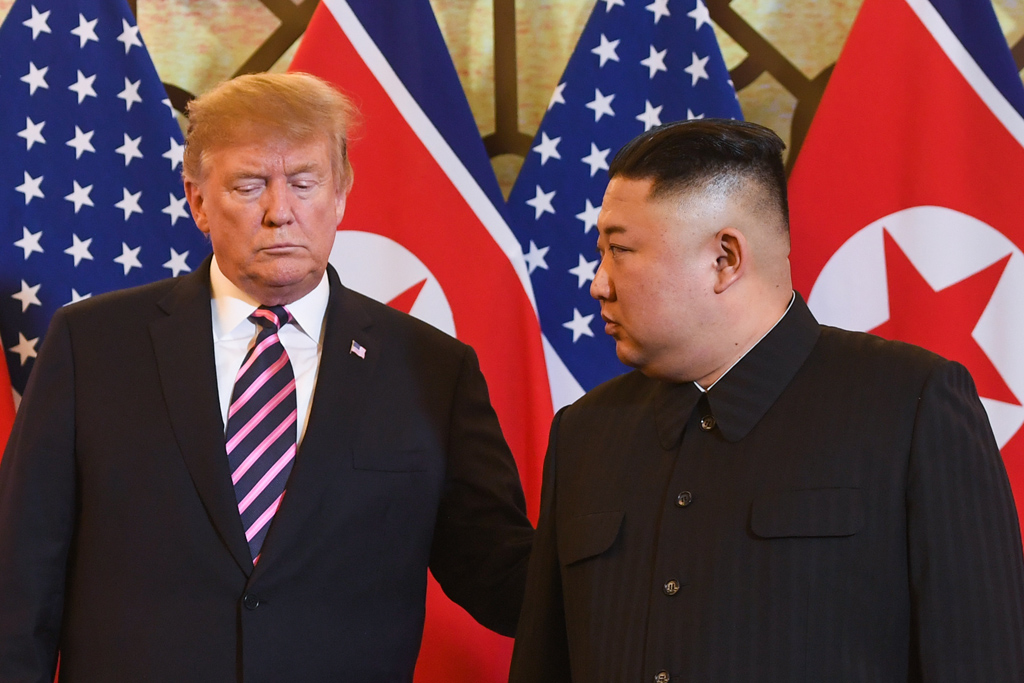 Gipfeltreffen von Donald Trump und Kim Jong Un in Hanoi (Bild: Saul Loeb/AFP)