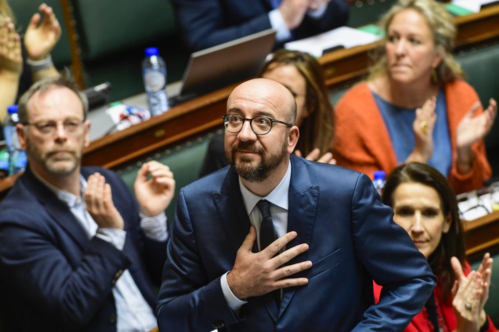 Premier Charles Michel in der Kammer