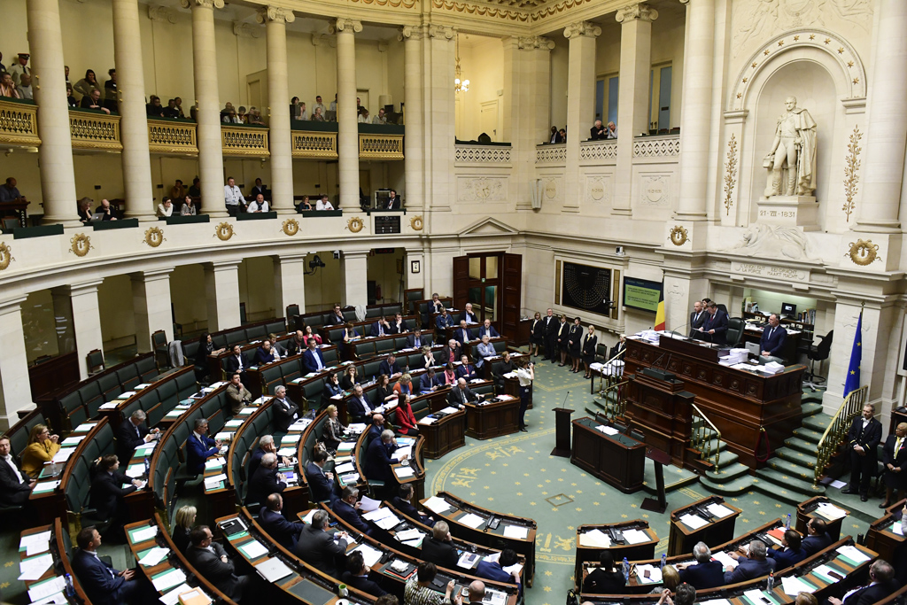 Das Kammerplenum bei der Sitzung zur Verfassungsrevision in der kommenden Legislatur (Foto: Laurie Dieffembacq)