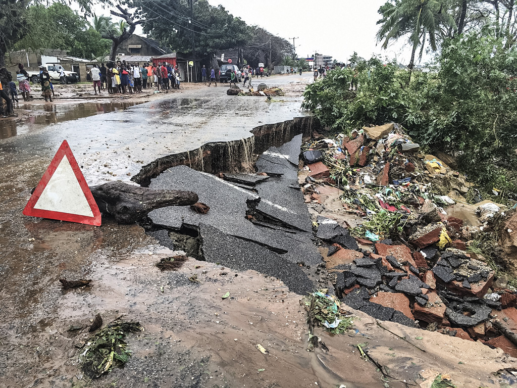 Wirbelsturm Kenneth sorgt für Schäden in Mosambik (Bild: Stringer/AFP)