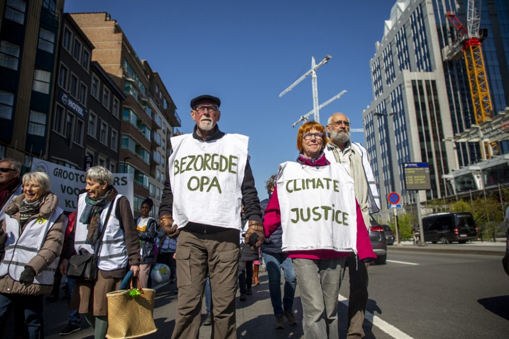 Klimaprotest in Brüssel am 11.4.