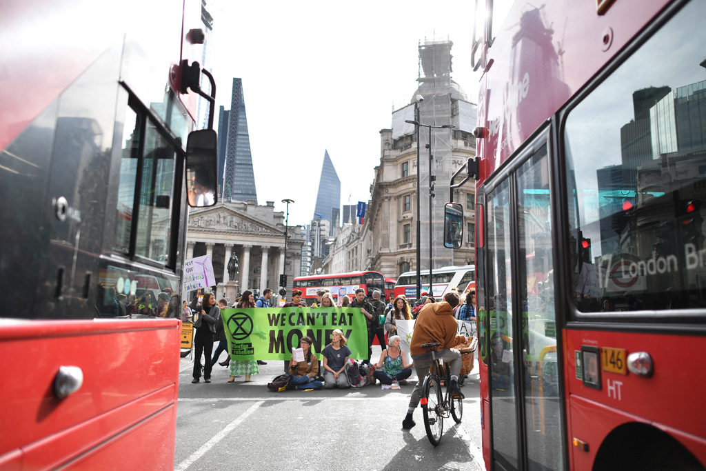 Demos gegen Klimawandel in London