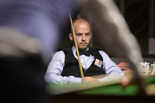 Snookerspieler Luca Brecel am 1.10.2018 bei den European Masters in Lommel