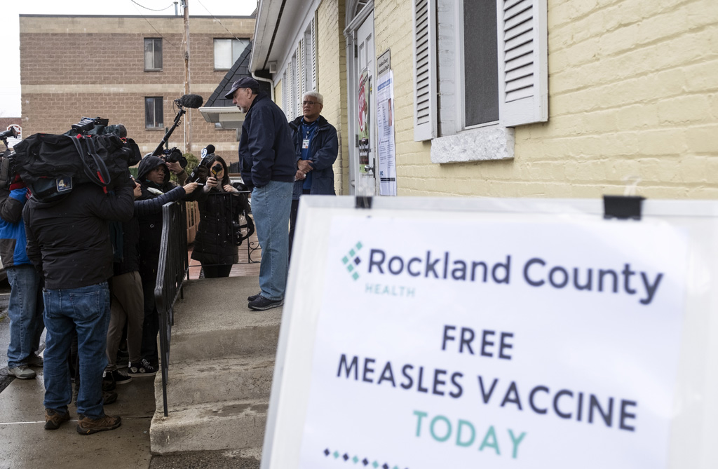 Im Rockland County nördlich von New York City gibt es Gratis-Impfungen (Bild: Johannes Eisele/AFP)